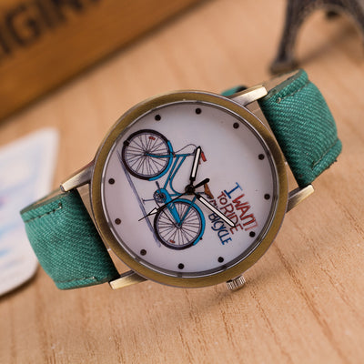 Reloj Vintage de Mezclilla para Ciclismo Urbano - Image 19