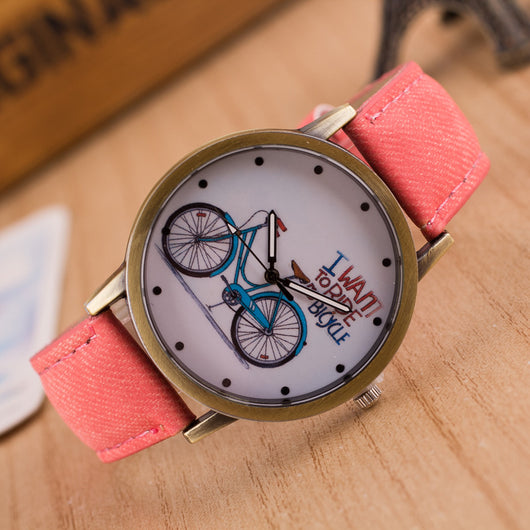 Reloj Vintage de Mezclilla para Ciclismo Urbano - Image 9