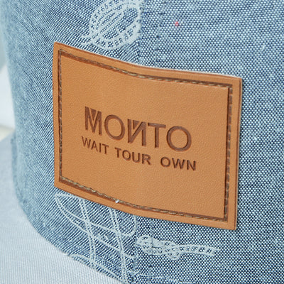 Gorra de Béisbol Denim Casual con Parches de Letras Graffiti - Image 8
