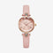 Reloj de Dama con Diamantes Incrustados y Cristal Floral