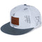Gorra de Béisbol Denim Casual con Parches de Letras Graffiti