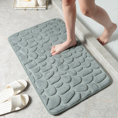 Tapete de Baño Piedra Pebble - Antideslizante para Puerta y Piso