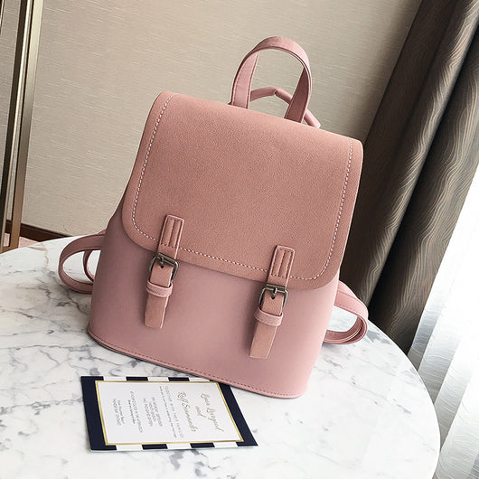 Mochila Compacta de Cuero PU en Colores Pastel para Mujer - Image 11
