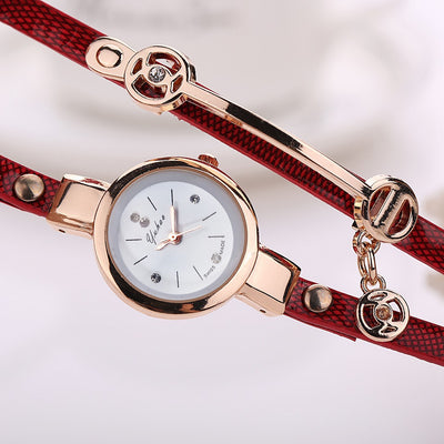 Pulsera Reloj Ángel con Circonitas y Círculo PU - Image 10