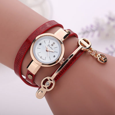 Pulsera Reloj Ángel con Circonitas y Círculo PU - Image 16