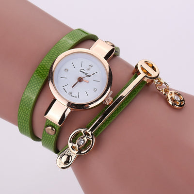 Pulsera Reloj Ángel con Circonitas y Círculo PU - Image 13