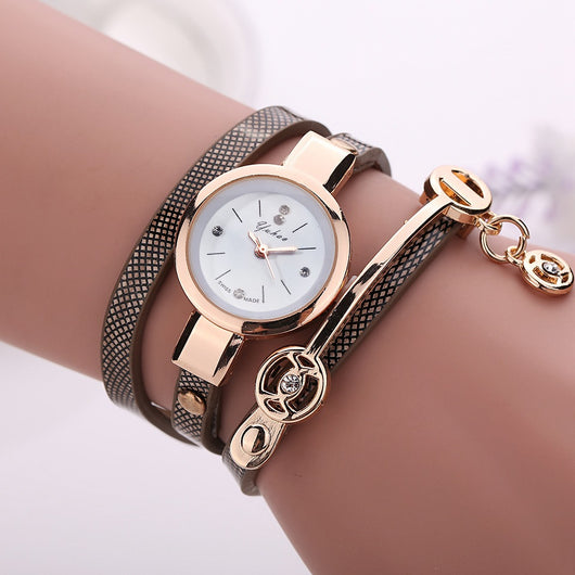 Pulsera Reloj Ángel con Circonitas y Círculo PU - Image 7
