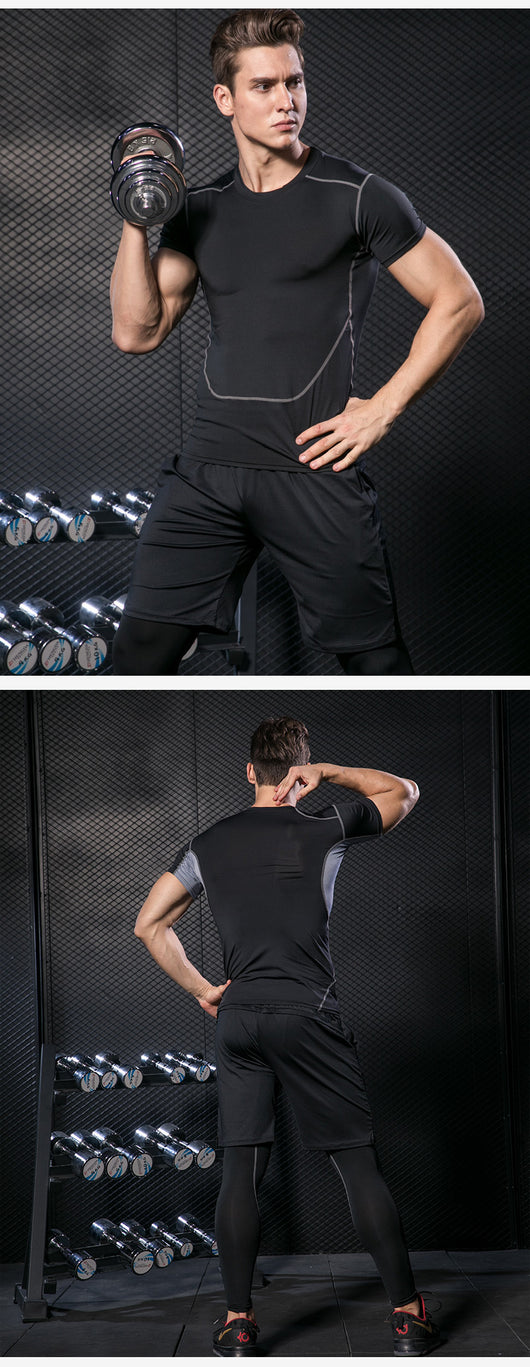Conjunto Deportivo de 3 Piezas para Hombre - Playera Manga Corta - Image 2