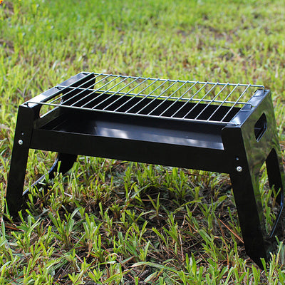 Asador Portátil Plegable de Hierro para Pollo a la Brasa, Kebabs y Carnes - Image 2