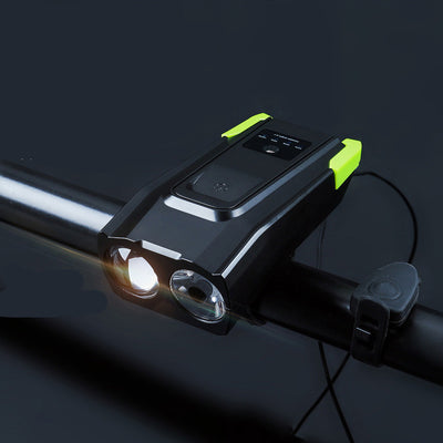 Lámpara Frontal MTB con Claxon Táctil Impermeable y Carga USB - Image 11