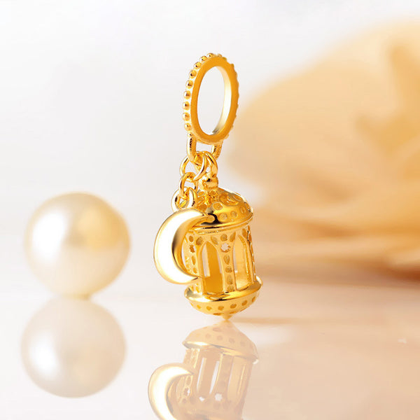 Dije Pan de Plata Esterlina con Baño Dorado - Elegancia Femenina