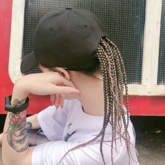Gorra Peluca Trenza Sucia - Estilo Personalizado Tres Hebras - Image 5