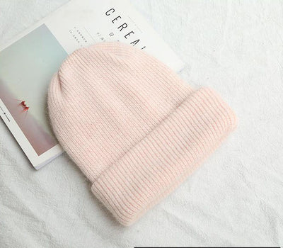 Gorro Tejido de Invierno con Pelaje de Conejo - Beanie Cálido para Mujer - Image 13