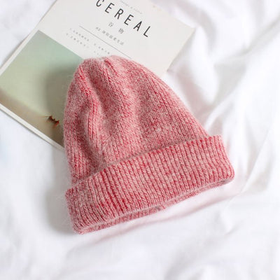 Gorro Tejido de Invierno con Pelaje de Conejo - Beanie Cálido para Mujer - Image 5