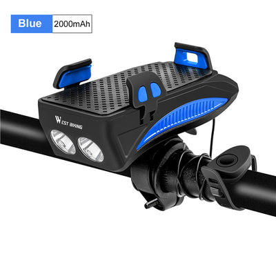 Soporte para Celular de Bicicleta con Timbre Eléctrico y Luz Frontal - Image 3