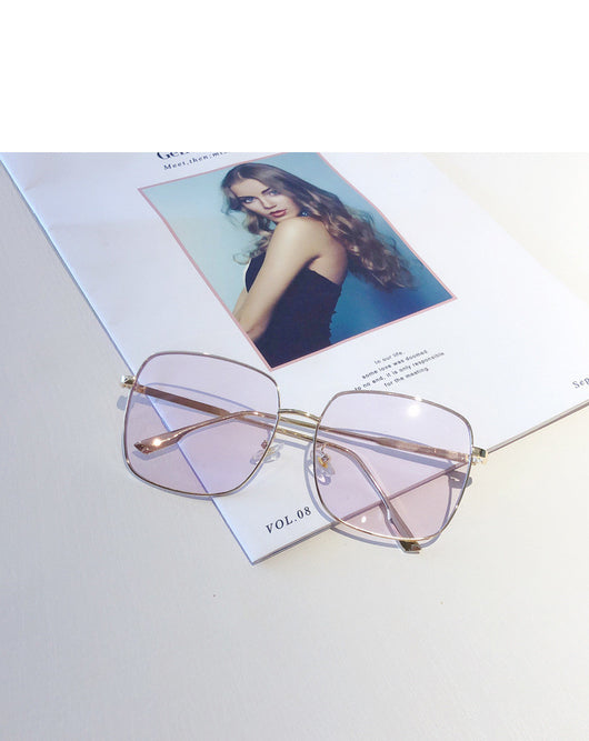 Gafas de Sol Cuadradas Transparentes Rosa - Image 7