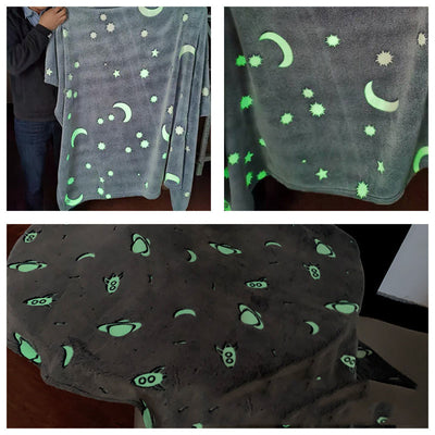 Manta Luminosa Infantil con Diseño de Cielo Estrellado Personalizable - Image 10