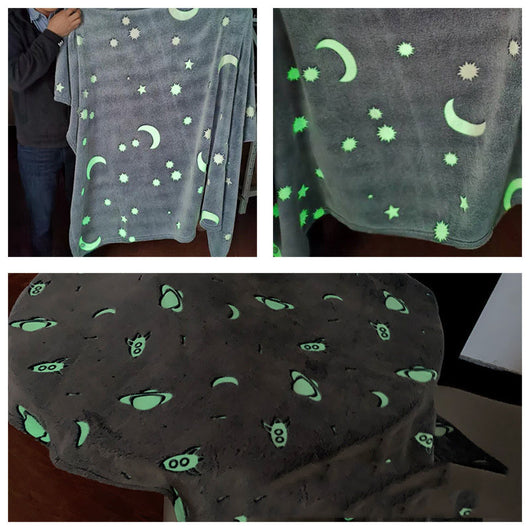 Manta Luminosa Infantil con Diseño de Cielo Estrellado Personalizable - Image 2