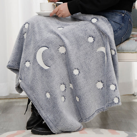 Manta Luminosa Infantil con Diseño de Cielo Estrellado Personalizable