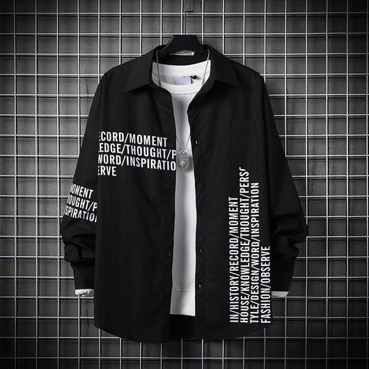 Camisa Casual Hombre Manga Larga Estilo Coreano Primavera Otoño - Image 9