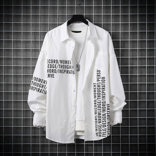 Camisa Casual Hombre Manga Larga Estilo Coreano Primavera Otoño - Image 2