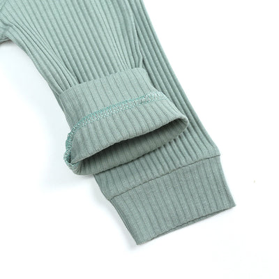 Conjunto de Dos Piezas para Bebé con Pantalón a Rayas - Romper Casual Infantil - Image 8
