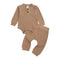Conjunto de Dos Piezas para Bebé con Pantalón a Rayas - Romper Casual Infantil
