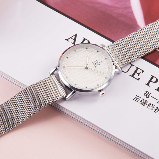 Reloj de Pulsera para Mujer Malla Acero Inoxidable Resistente al Agua - Image 9