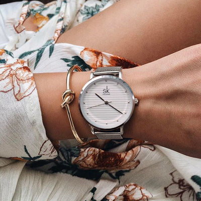 Reloj de Pulsera para Mujer Malla Acero Inoxidable Resistente al Agua - Image 3