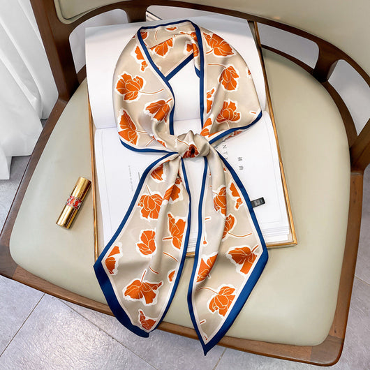 Pañuelo Cuadrado de Gasa Retro Francés - Accesorio Versátil para Cabello - Image 14