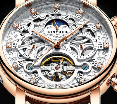 Reloj Mecánico de Cuero Genuino para Hombre Ejecutivo - Image 6