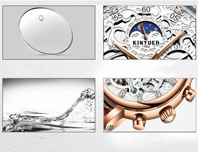 Reloj Mecánico de Cuero Genuino para Hombre Ejecutivo - Image 11