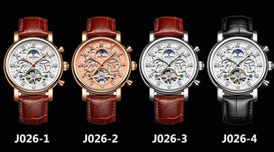 Reloj Mecánico de Cuero Genuino para Hombre Ejecutivo - Image 10