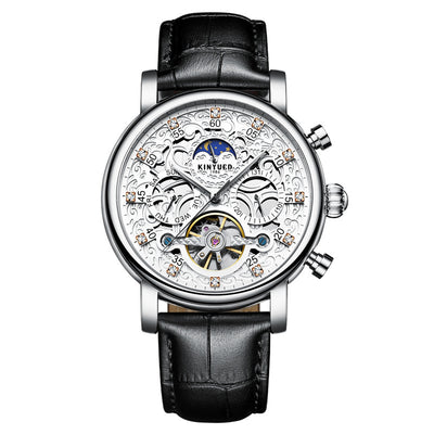 Reloj Mecánico de Cuero Genuino para Hombre Ejecutivo - Image 4