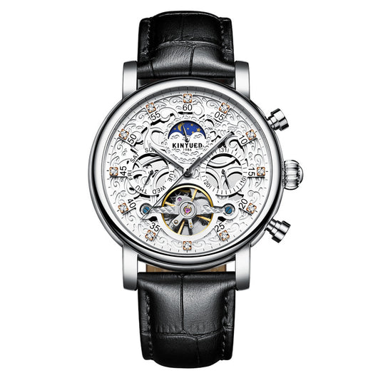 Reloj Mecánico de Cuero Genuino para Hombre Ejecutivo - Image 4