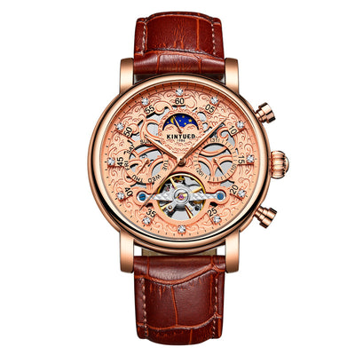 Reloj Mecánico de Cuero Genuino para Hombre Ejecutivo - Image 5