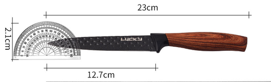 Juego de 6 Cuchillos de Acero Inoxidable con Mango de Madera - Image 8
