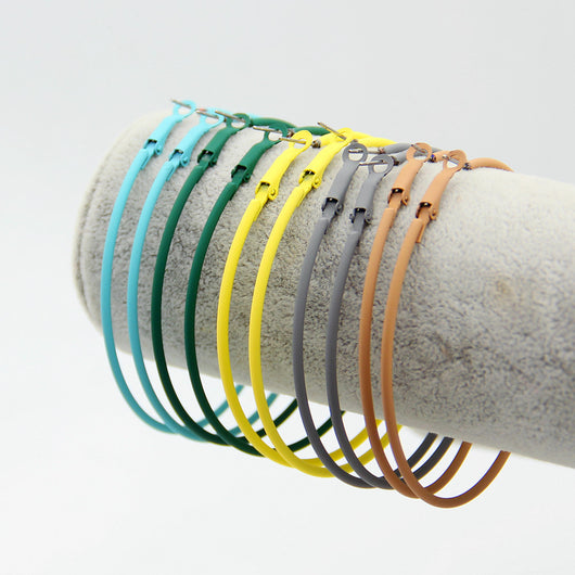 Aretes Geométricos C Grandes Hipoalergénicos Estilo Europeo Americano - Image 22