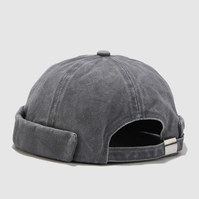Gorra de Cuero Vintage Lavado Retro para Aventuras al Aire Libre - Image 14