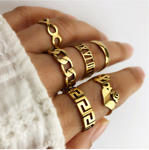 Anillos de Pareja en Acero Inoxidable - Joyería para Dos