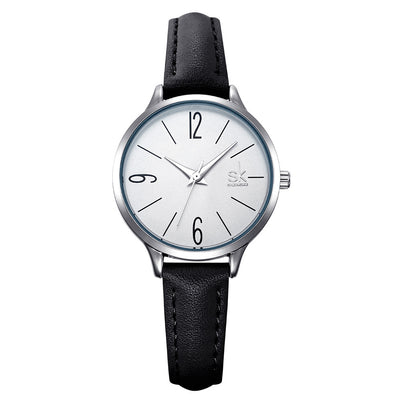 Reloj de Cuero para Mujer Shengke Elegancia Moderna - Image 4
