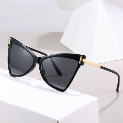 Gafas de Sol Triángulo Estilo Cat Eye Color Océano - Image 9