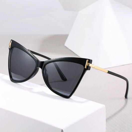 Gafas de Sol Triángulo Estilo Cat Eye Color Océano - Image 9