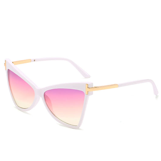 Gafas de Sol Triángulo Estilo Cat Eye Color Océano - Image 17