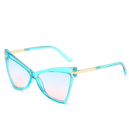 Gafas de Sol Triángulo Estilo Cat Eye Color Océano - Image 7