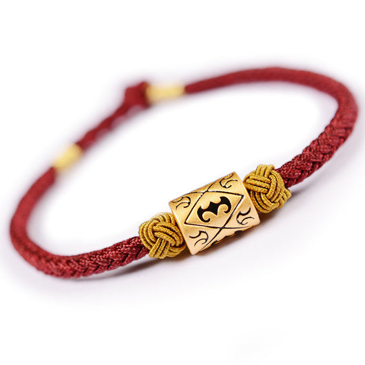Pulsera Trenzada Roja Tanabata - Brazalete de Plata para Parejas Día de San Valentín - Image 9