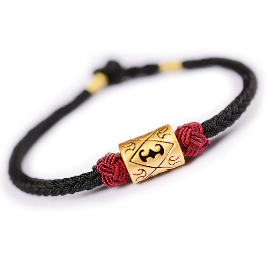 Pulsera Trenzada Roja Tanabata - Brazalete de Plata para Parejas Día de San Valentín - Image 13
