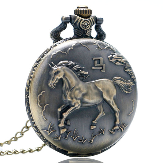 Reloj de Cuarzo con Grabado Animal 3D Vintage