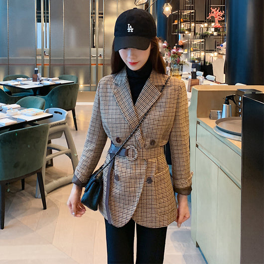 Blazer Cuadrille para Mujer con Encaje - Otoño Invierno - Image 7