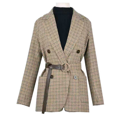 Blazer Cuadrille para Mujer con Encaje - Otoño Invierno - Image 12